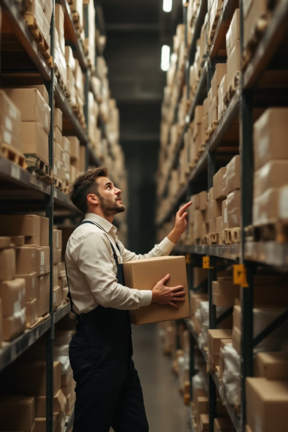 傳統人工盤點倉儲，凸顯 RFID 電子貨架的效率優勢